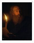 Man with a Candle by Godfried Schalken or Schalcken