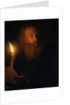 Man with a Candle by Godfried Schalken or Schalcken