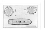 lan of a vessel with a completed first deck by French School