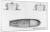 Plan of the hold of a vessel by French School