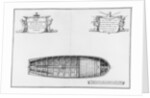 Plan of the hold of a vessel by French School