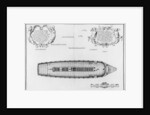 lan of a vessel with an entirely completed second deck by French School