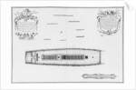 lan of a vessel with an entirely completed third deck by French School