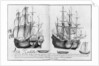Ships known as 'pinasses', La Rochelle by French School
