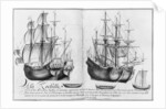 Ships known as 'pinasses', La Rochelle by French School