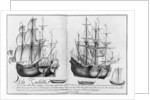 Ships known as 'pinasses', La Rochelle by French School