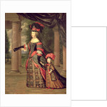 Maria Theresa, wife of Louis XIV, with her son the Dauphin Louis of France, after 1661 by Pierre Mignard