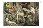 Conquest of Mexico: Hernando Cortes Opposed to Human Sacrifice by Nicholas Eustache Maurin