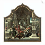 The Destruction of the House of Job, central panel of the Triptych of the Virtue of Patience, 1521 by Bernard van Orley