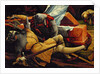 Soldiers Guarding Christ's Tomb at the Resurrection by Matthias Grunewald