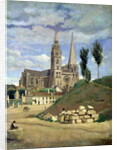 Chartres Cathedral, 1830 by Jean Baptiste Camille Corot