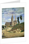 Chartres Cathedral, 1830 by Jean Baptiste Camille Corot