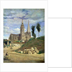 Chartres Cathedral, 1830 by Jean Baptiste Camille Corot