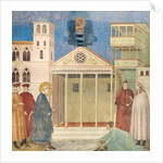 St. Francis honored by a simple man, 1297-99 by Giotto