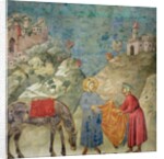 St. Francis Gives his Coat to a Stranger, 1296-97 by Giotto