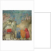 St. Francis Gives his Coat to a Stranger, 1296-97 by Giotto
