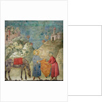 St. Francis Gives his Coat to a Stranger, 1296-97 by Giotto