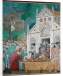 St. Clare Embraces the Body of St. Francis at the Convent of San Damiano, 1297-99 by Giotto (c.1266-1337)