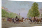 The Promenade on the Champs-Elysees by Jean Beraud