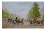 The Promenade on the Champs-Elysees by Jean Beraud