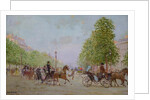 The Promenade on the Champs-Elysees by Jean Beraud