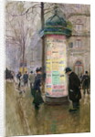 The Colonne Morris, c.1885 by Jean Beraud