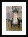 The Colonne Morris, c.1885 by Jean Beraud