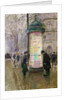 The Colonne Morris, c.1885 by Jean Beraud