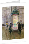 The Colonne Morris, c.1885 by Jean Beraud