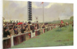 Horse racing at Longchamp or the Course at Longchamp, 1886 by Jean Beraud