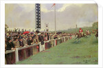 Horse racing at Longchamp or the Course at Longchamp, 1886 by Jean Beraud