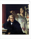 Portrait of the Italian Composer Cherubini and the Muse of Lyrical Poetry, 1842 by Jean Auguste Dominique Ingres