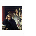 Portrait of the Italian Composer Cherubini and the Muse of Lyrical Poetry, 1842 by Jean Auguste Dominique Ingres