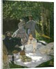 Lunch on the grass, in Chailly, 1865 by Claude Monet