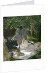 Lunch on the grass, in Chailly, 1865 by Claude Monet