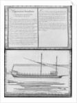 galley with all its masts, outside the dock, twenty-third demonstratio by French School