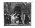 Four o'clock, known also as Closing of the annual Salon of Painting by Francois Auguste Biard
