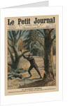 Imperial Woodcutter, Wilhelm II enjoying his leisure time by cutting trees in the park of Sanssouci by French School