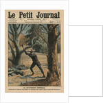 Imperial Woodcutter, Wilhelm II enjoying his leisure time by cutting trees in the park of Sanssouci by French School