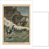 A child taken away by a wave, Saint-Malo by French School