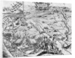 Siege of Ile de Re with the representation of the Royal army, 1622 by French School
