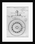 Belle Isle en Mer, plan and elevation of the tower of Houat, 1745 by French School