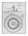 Belle Isle en Mer, plan and elevation of the tower of Houat, 1745 by French School