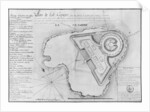 Plan of the Ile Cigogne and the project of a fort, Archipel des Glenan, 1745 by French School