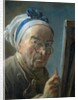 Self Portrait with an Easel, c.1775-79 by Jean-Baptiste Simeon Chardin