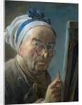 Self Portrait with an Easel, c.1775-79 by Jean-Baptiste Simeon Chardin