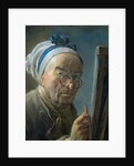 Self Portrait with an Easel, c.1775-79 by Jean-Baptiste Simeon Chardin