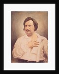 Portrait of Honore de Balzac after a daguerreotype by Nadar
