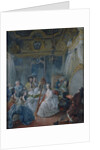 Marie Antoinette in her chamber at Versailles in 1777 by Jacques-Fabien Gautier d'Agoty