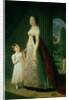 Maria Carolina Bonaparte Queen of Naples with her daughter Laetitia Murat, 1807 by Elisabeth Louise Vigee-Lebrun